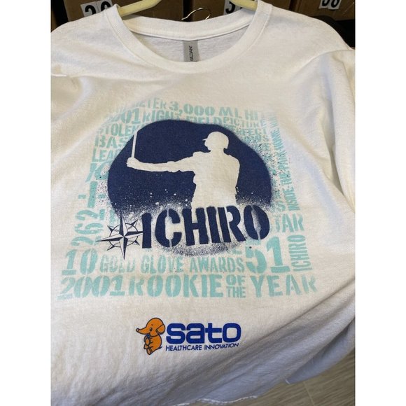 Seattle Mariners Ichiro Suzuki Hall Of Fame XL Heavy Weight Cotton Tee Shirt - Picture 9 of 9